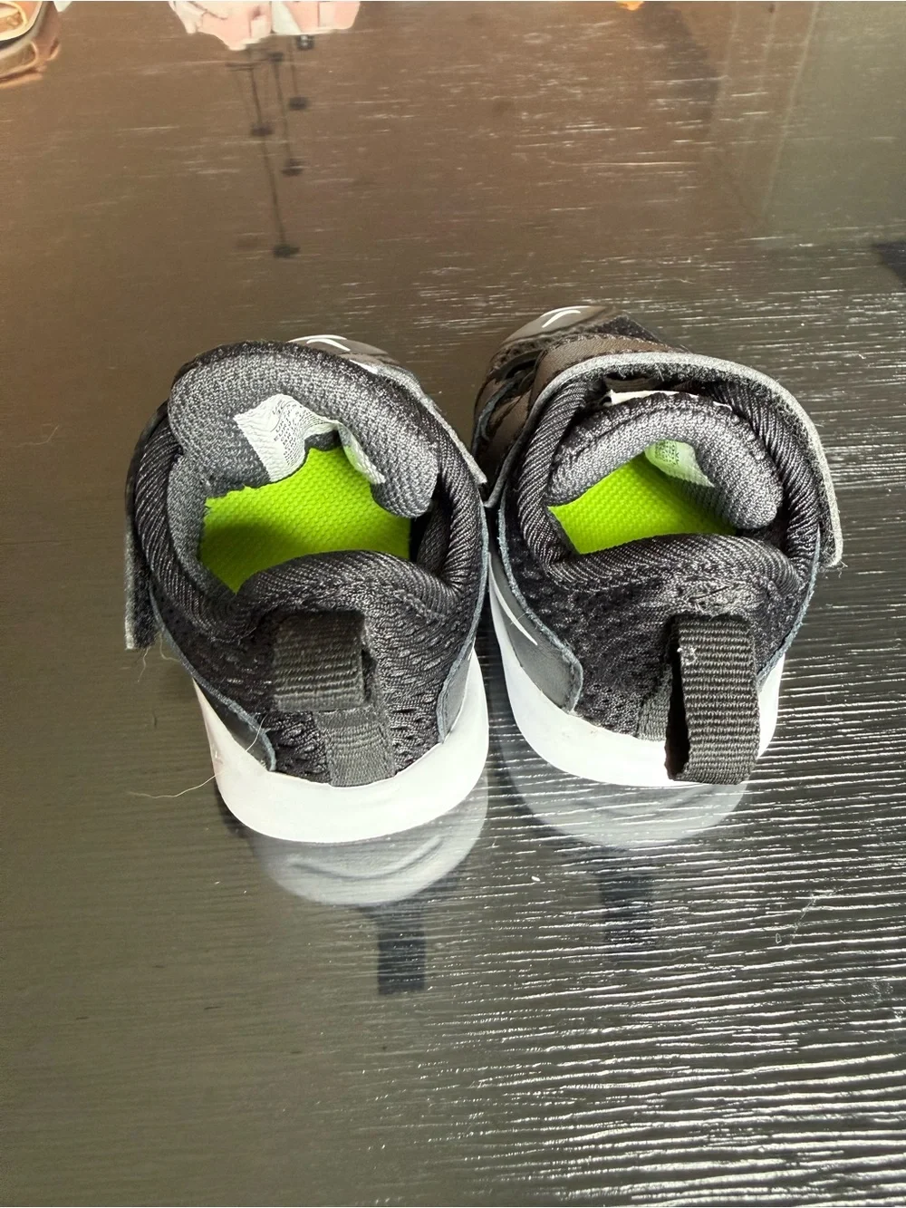 Nike Kids Black and White Slip-On Sneakers